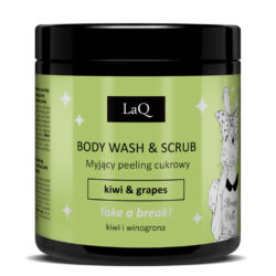 Peeling cukrowy myjący KIWI I WINOGRONA - LaQ - 220 g